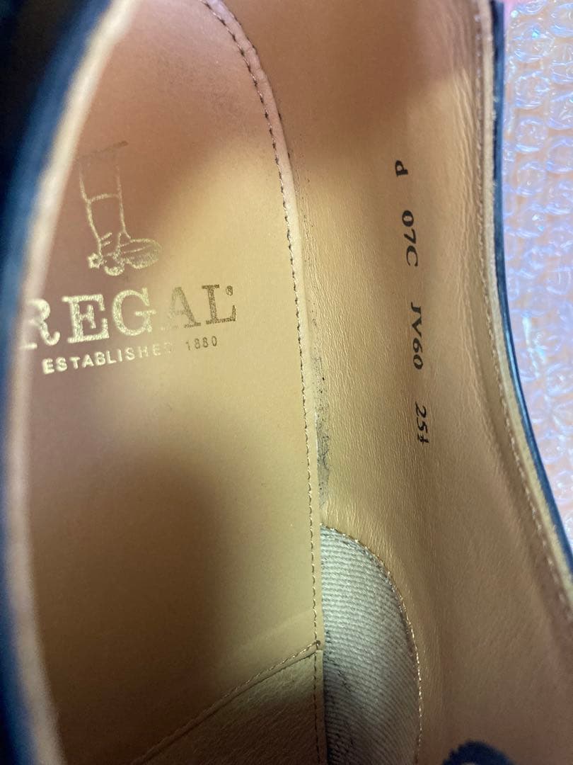 【極美品】 REGAL ビジネスシューズ ウイングチップ 黒 フルブローグ