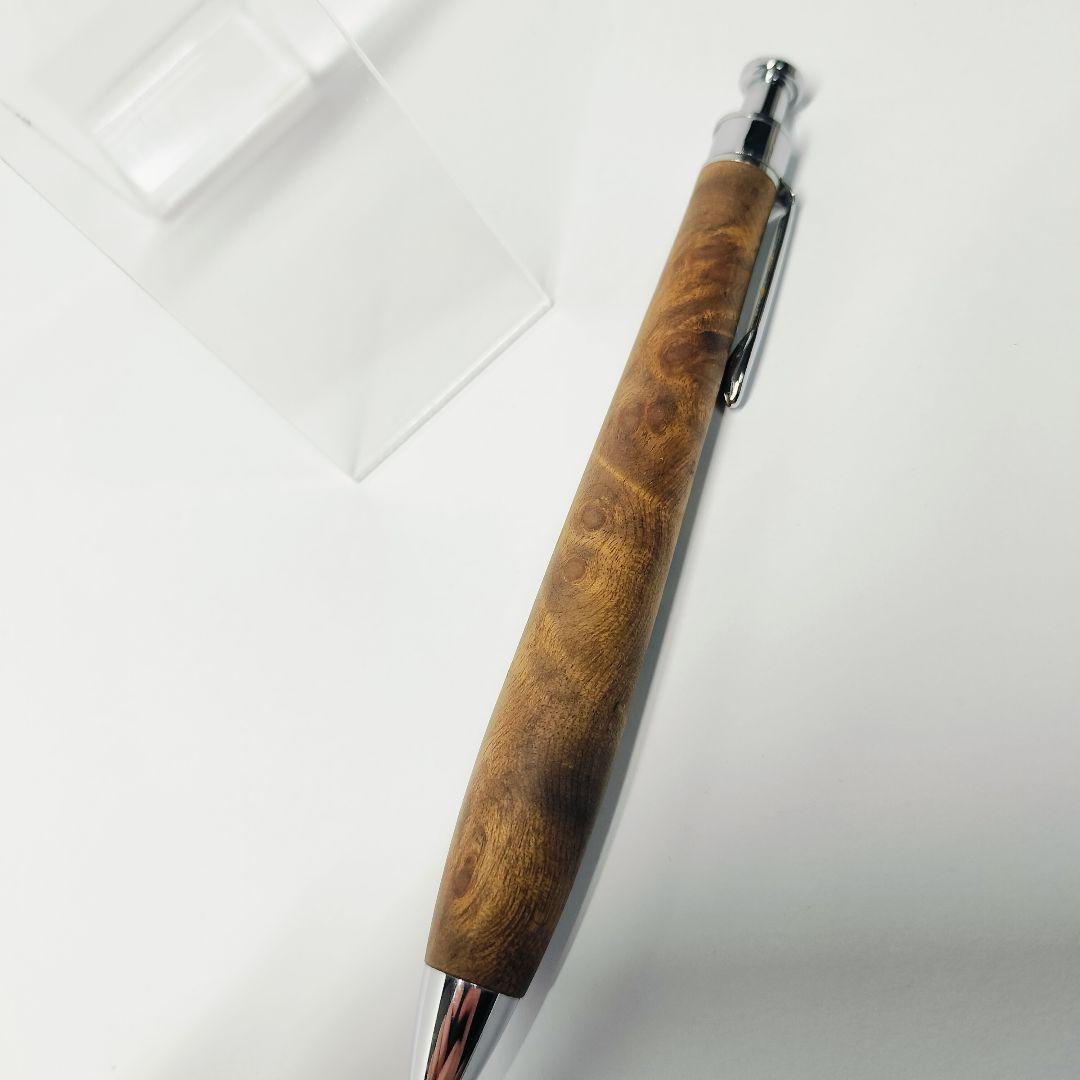 【極上杢】こぶた工房 マーブルウッド(S) シャープペンシル クリップ傷なし