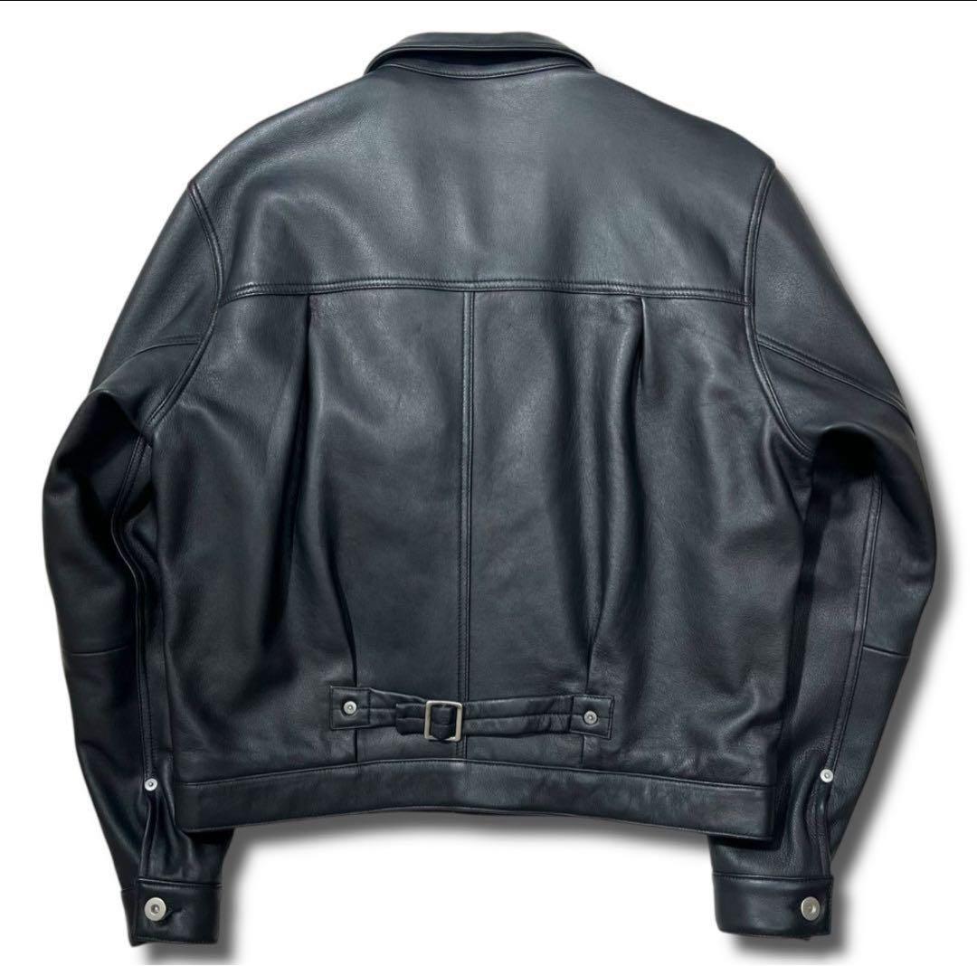 Salt & Pepper LEATHER TRUCKER Lサイズ