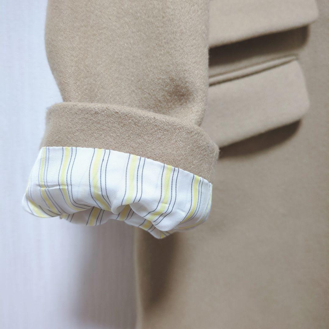 1365 【ドゥロワー】 チェスターコート　(Ｍ)　ウール　シルク