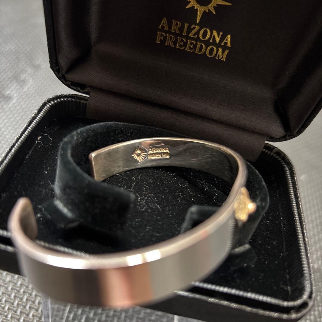 ARIZONA FREEDOM シルバーバングル　太陽神　K18