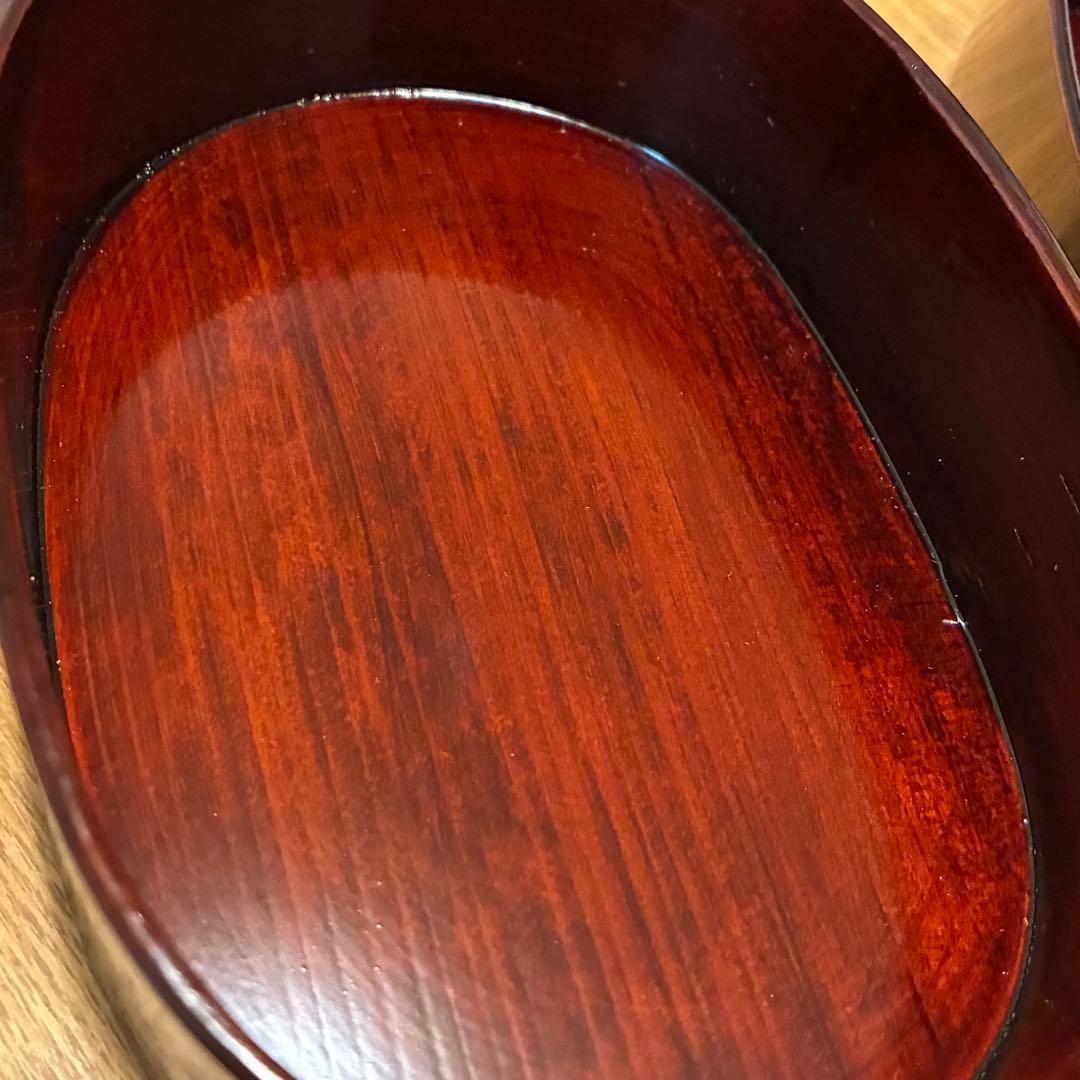 【新品】井川メンパ 望月 栄一作 静岡県指定郷土工芸品 楕円形 小判型