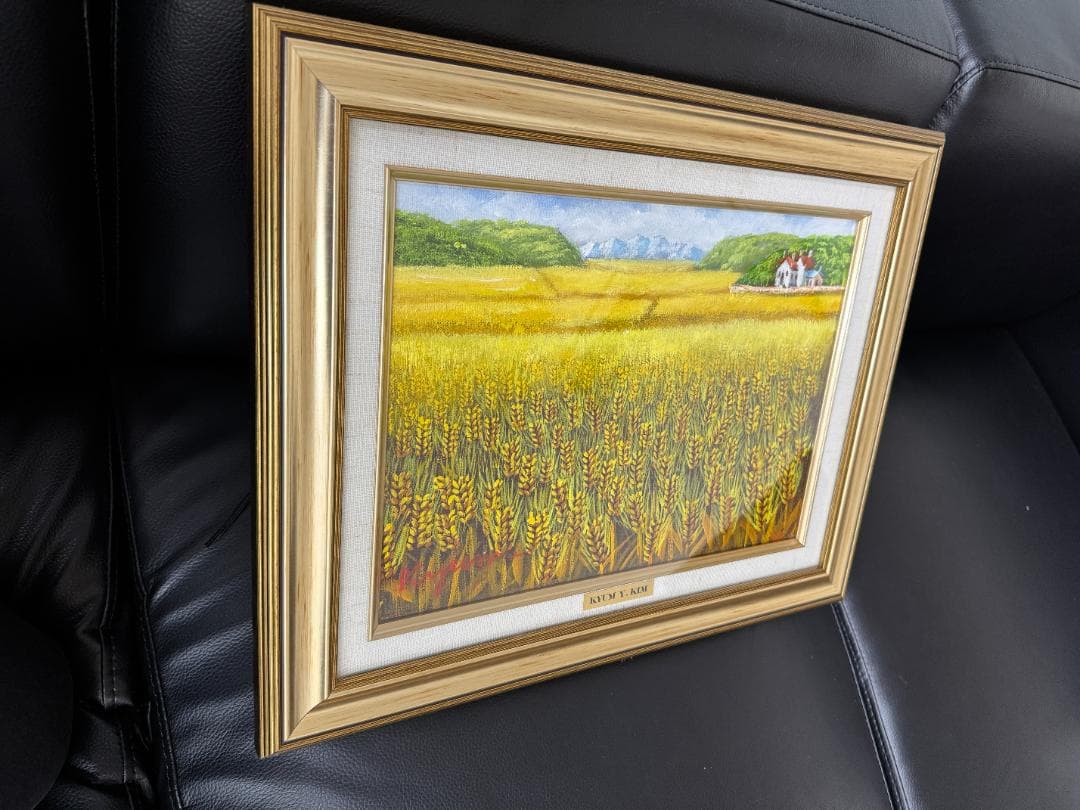 【中古・美品】金謙伊　油彩画