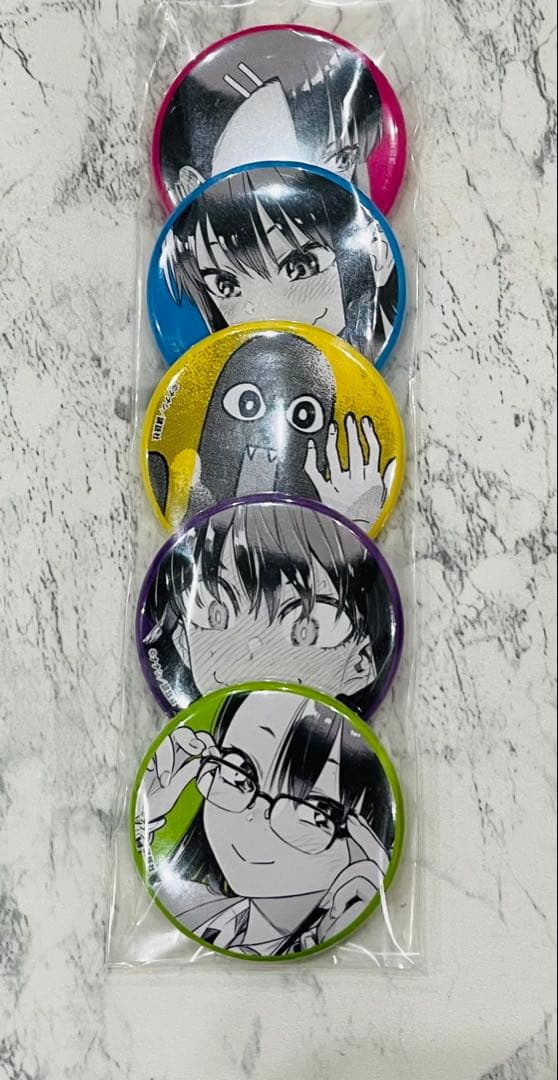 イジらないで、長瀞さん缶バッジ　懸賞品