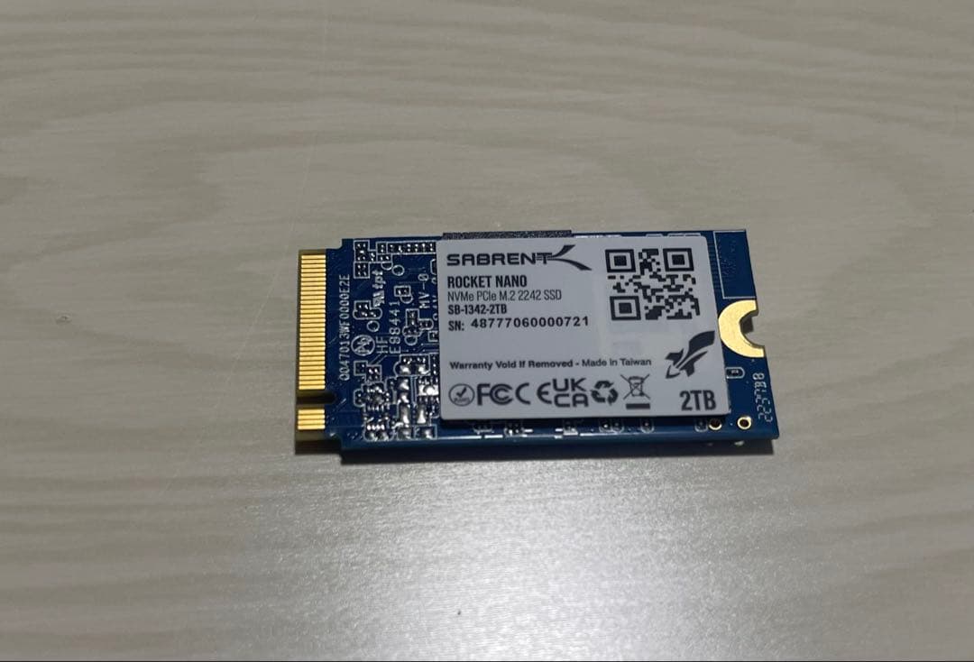 内蔵型SSD SABRENT SSD 2TB M.2 NVMe PCle M.2 2242