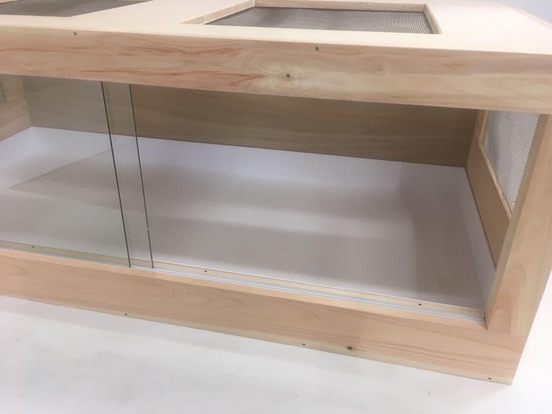 1台限定　ステンメッシュ仕様木製ケージ　900×600×450　小動物、爬虫類用