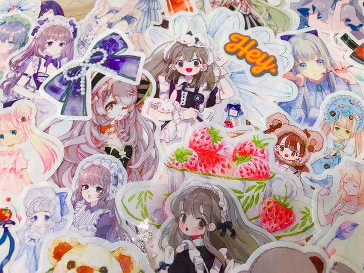 可愛いい❤️❤️人物マステフレークシール( ⸝⸝•ᴗ•⸝⸝ )152