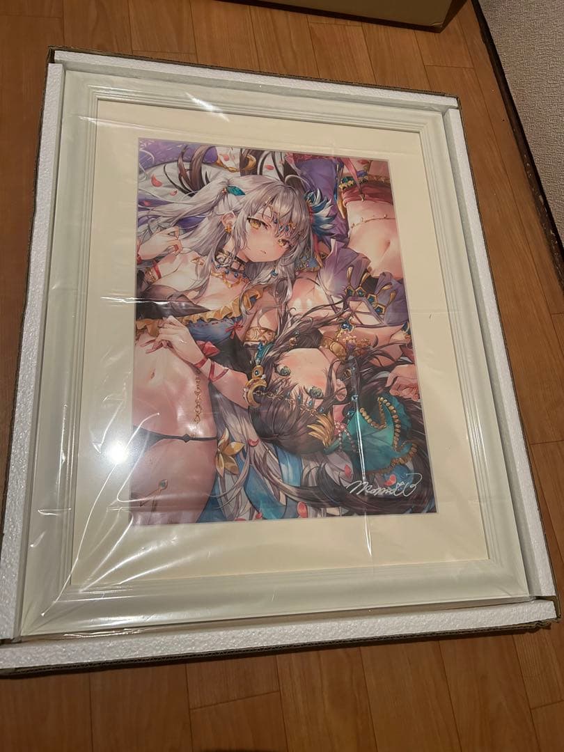 軸中心派 ももこ 直筆サイン入りA3複製原画・双星の踊り子 ジークレー