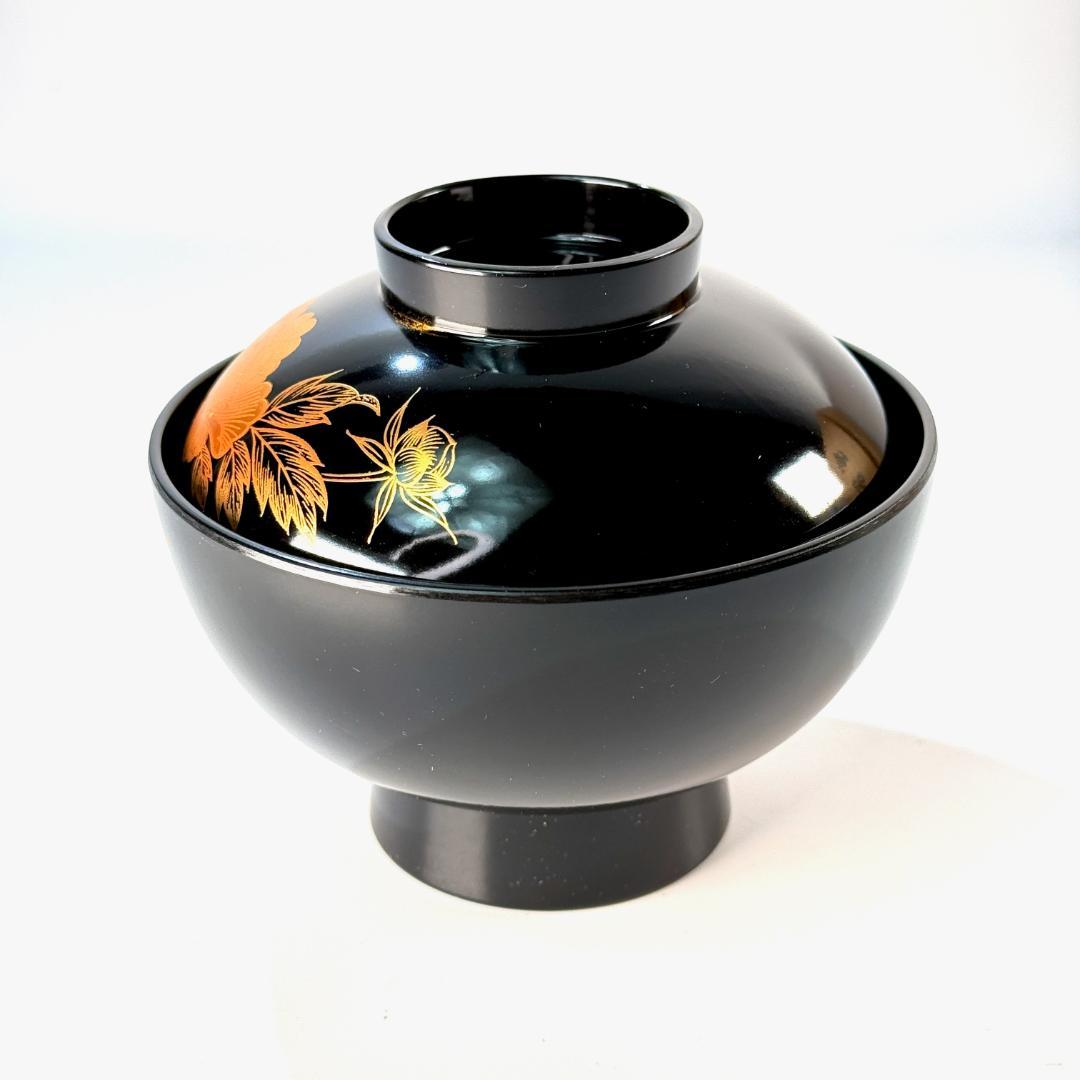 未使用！　会津塗　秀峰漆房　御吸椀　5客揃　 共箱