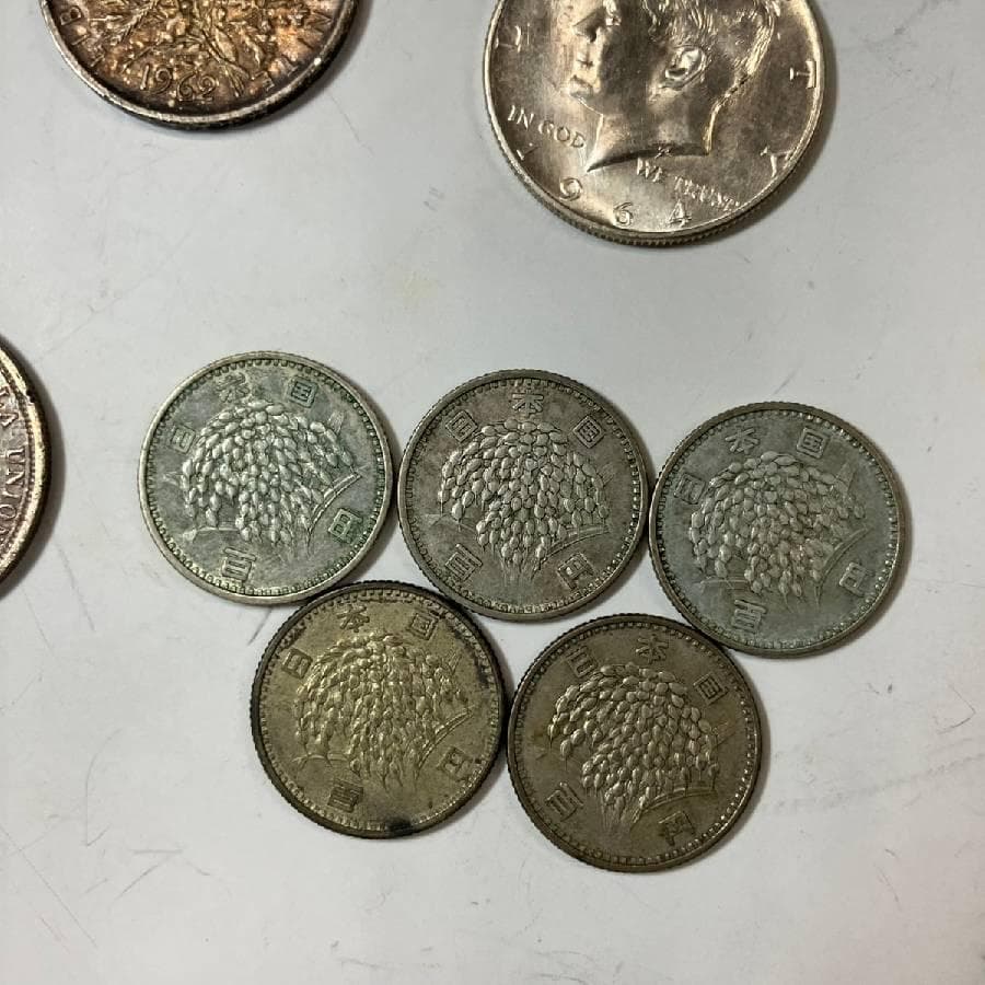 銀貨含む15枚セット アメリカ フランス ドイツ 他