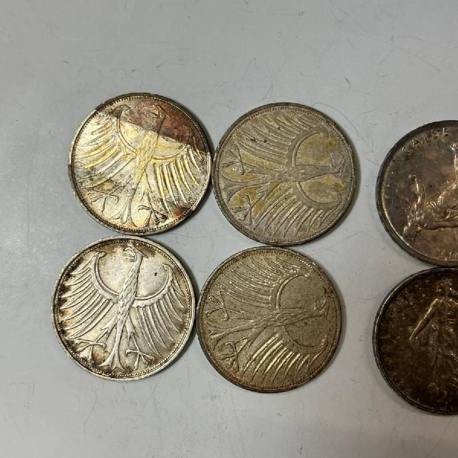 銀貨含む15枚セット アメリカ フランス ドイツ 他