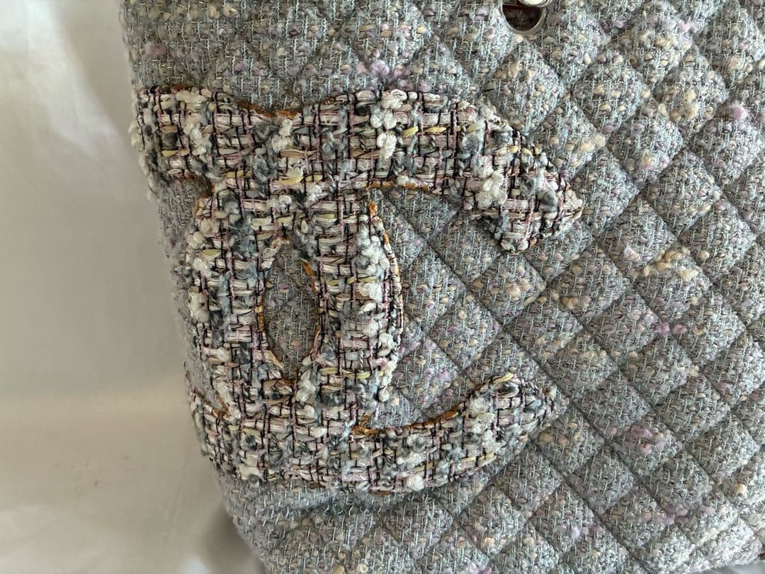 りく様♡CHANEL カンボンライン ツイード　トートバッグ　マトラッセ