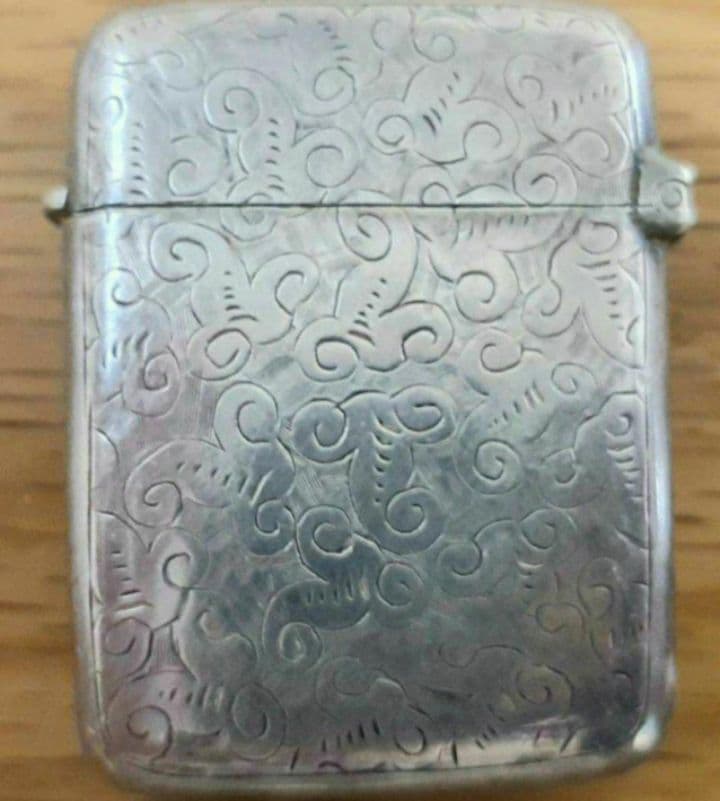 英国アンティーク　マッチケース　1800年代製造　タバコ