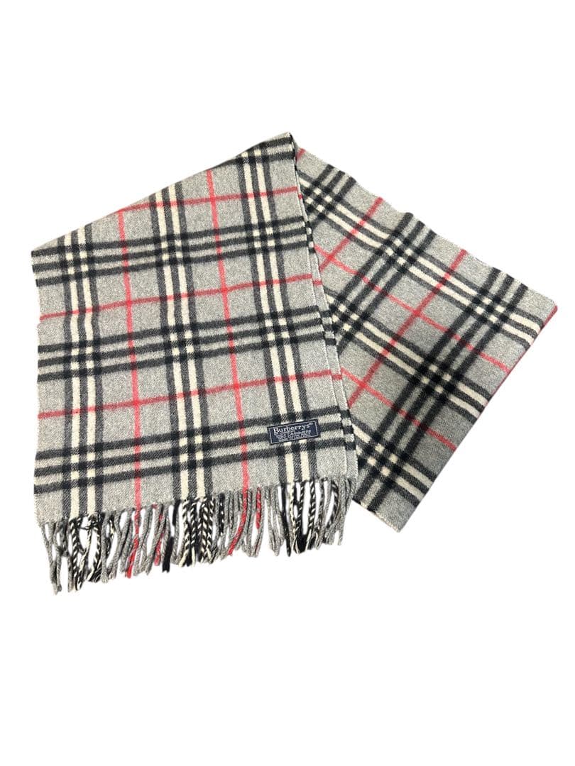 BURBERRY マフラー チェック ノバチェック カシミヤ