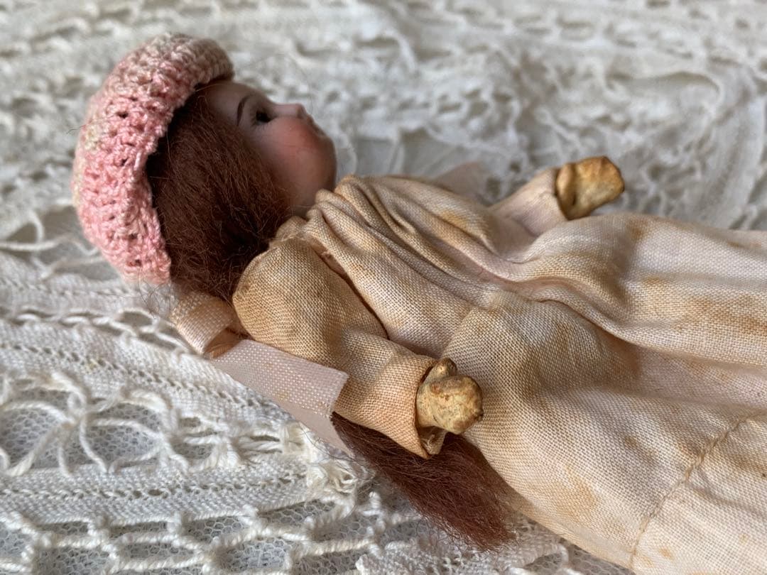 フランスアンティーク 希少 フレンチミニョネット ビスクドール 小物セット