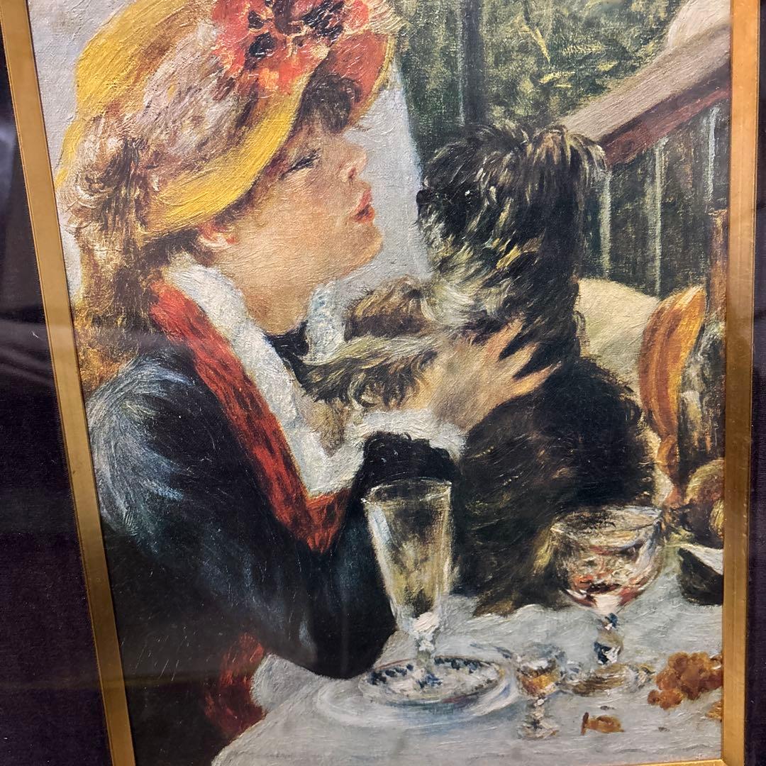 ルノワール 油彩画 犬と少女 #1406