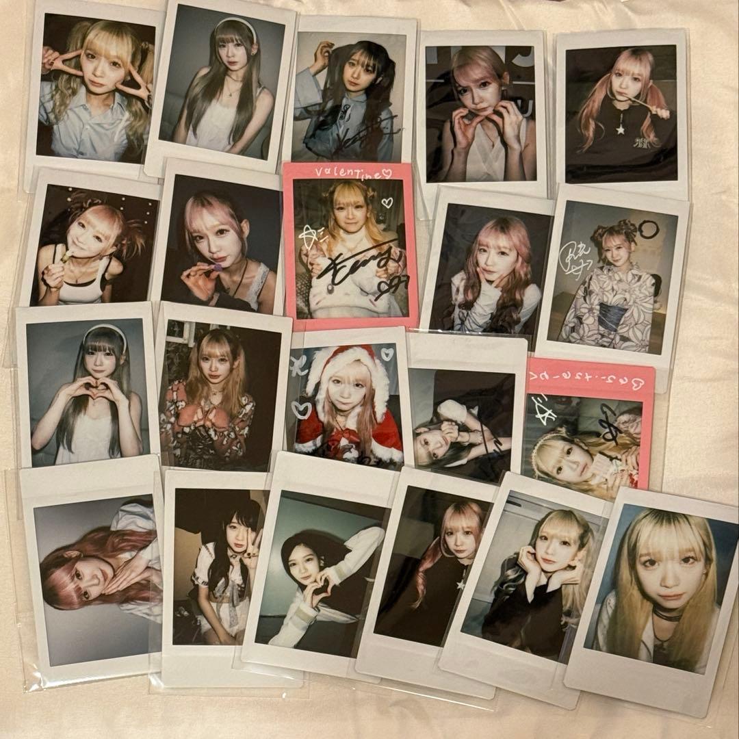 金子理江 チェキ 21枚セット（REIRIE / サイン・落書き入り含む）