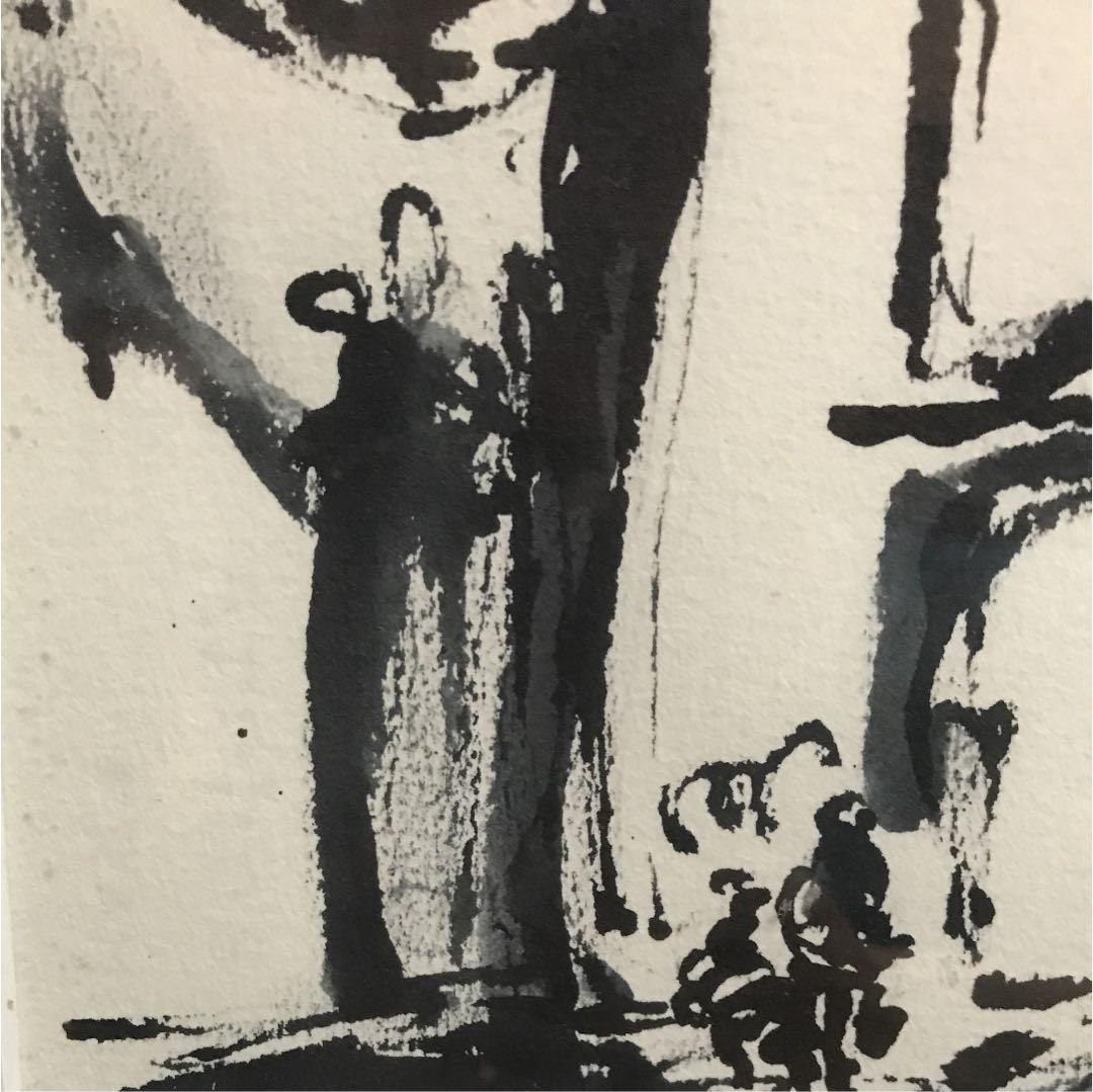 ペン画   鈴木 康雄 画伯作品  4号　値下げ