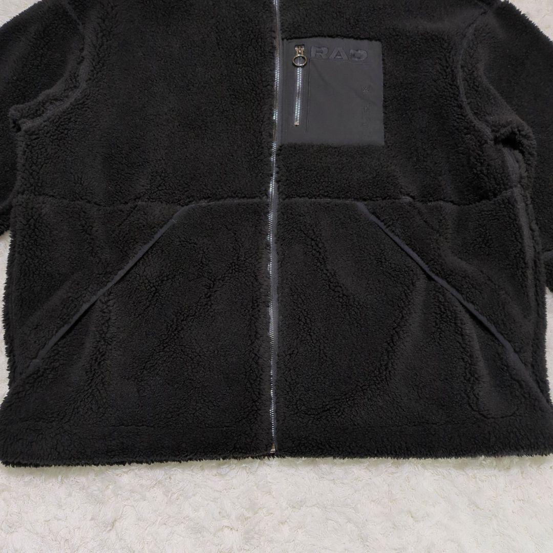 RAD MARKET♦the GazettE ボアフリース パーカー 黒 L