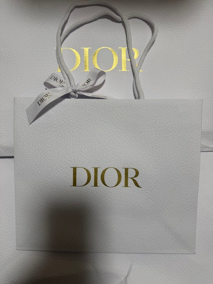 Dior ホワイトショップ袋 リボン付き100枚