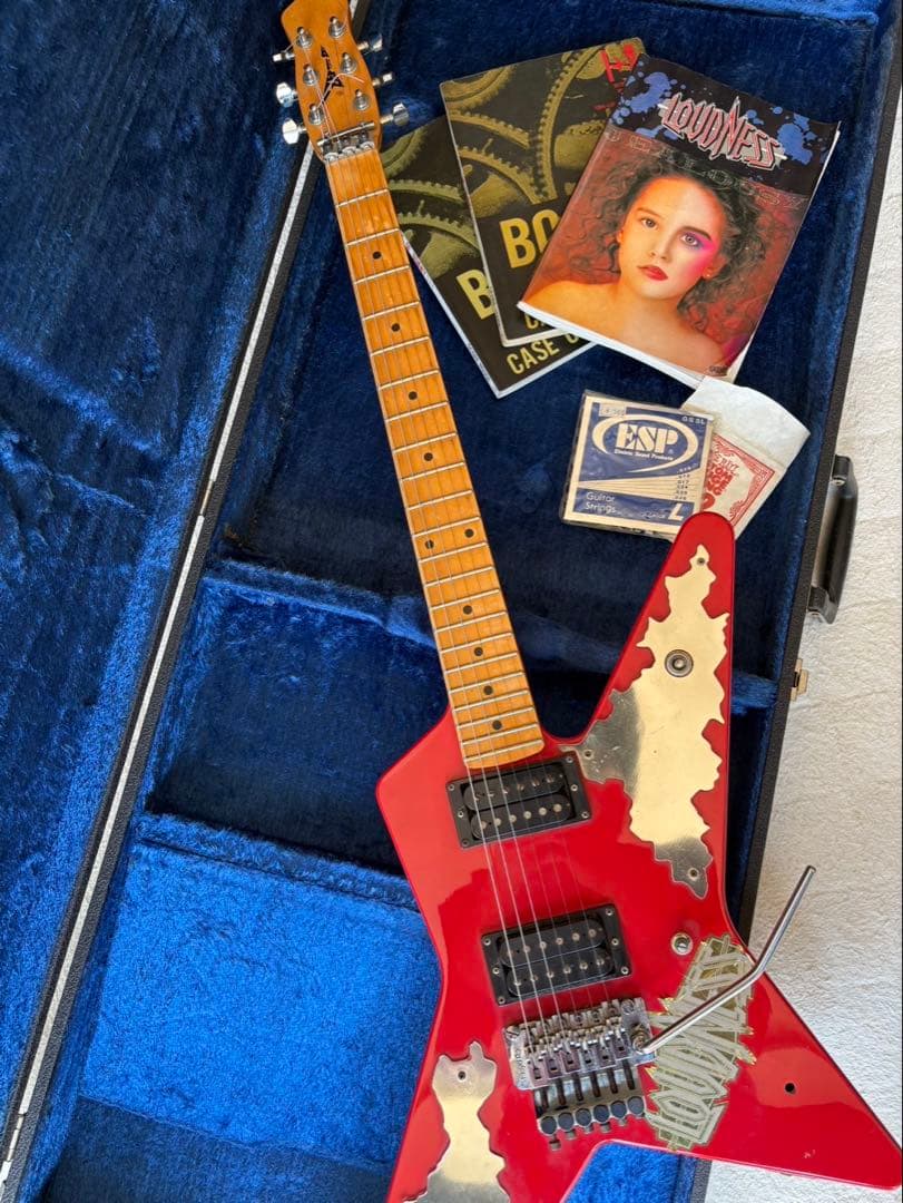 ZEP-IIエレキギター レッド/シルバー