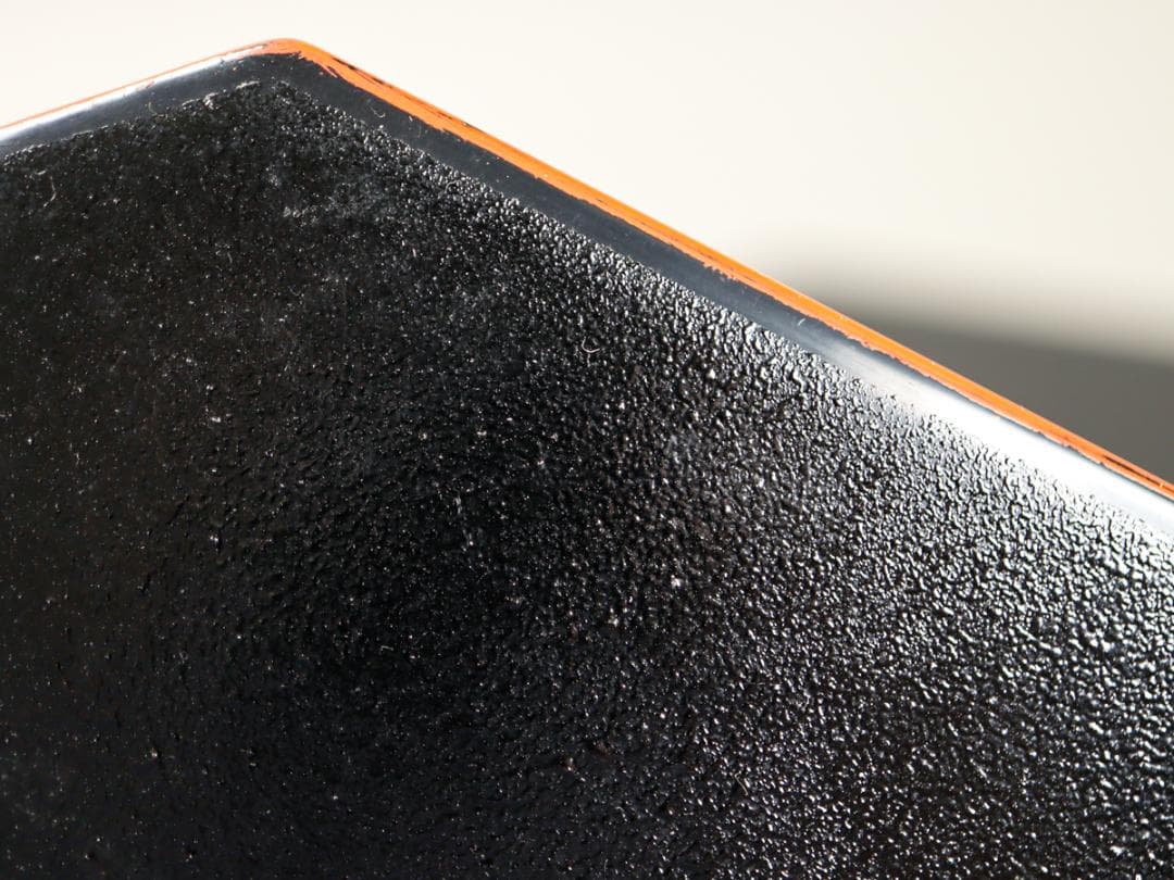 青紫園造 根来塗 脇取盆 共箱