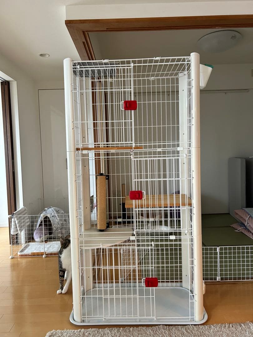 ホワイトキャットケージ 高さ160cm