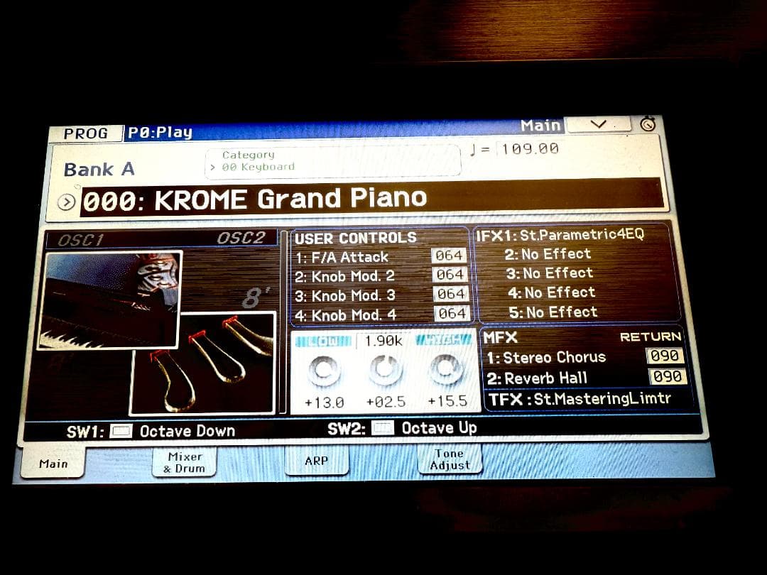 【美品】KORG KROME 73 シンセ ペダル＆キャリーバッグ付