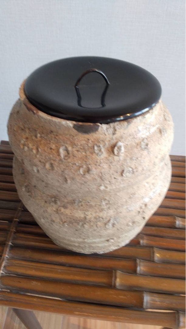 古信楽 水指 花入 江戸時代