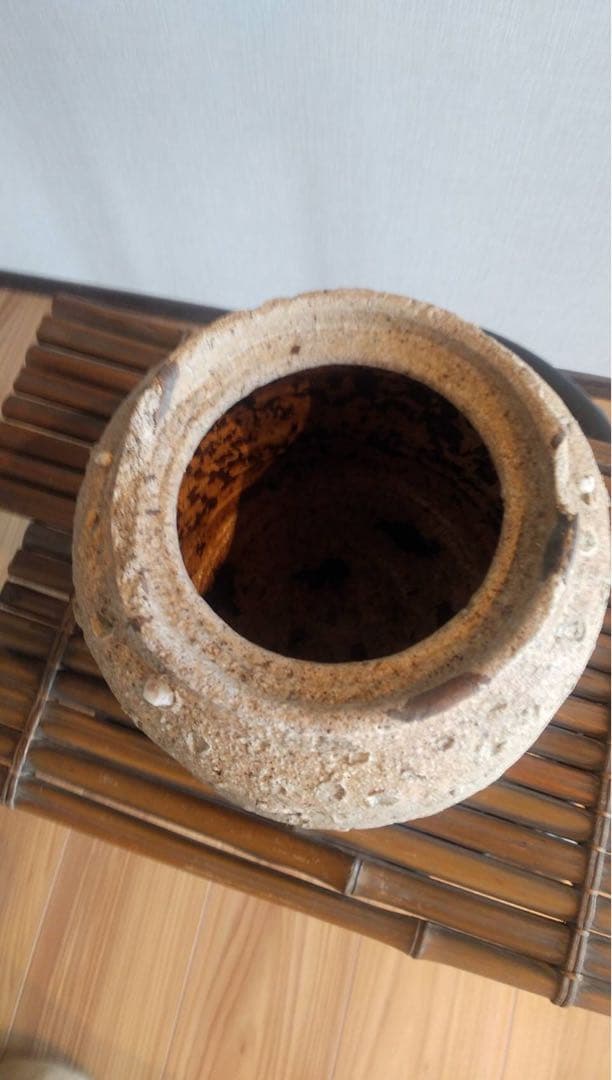 古信楽 水指 花入 江戸時代