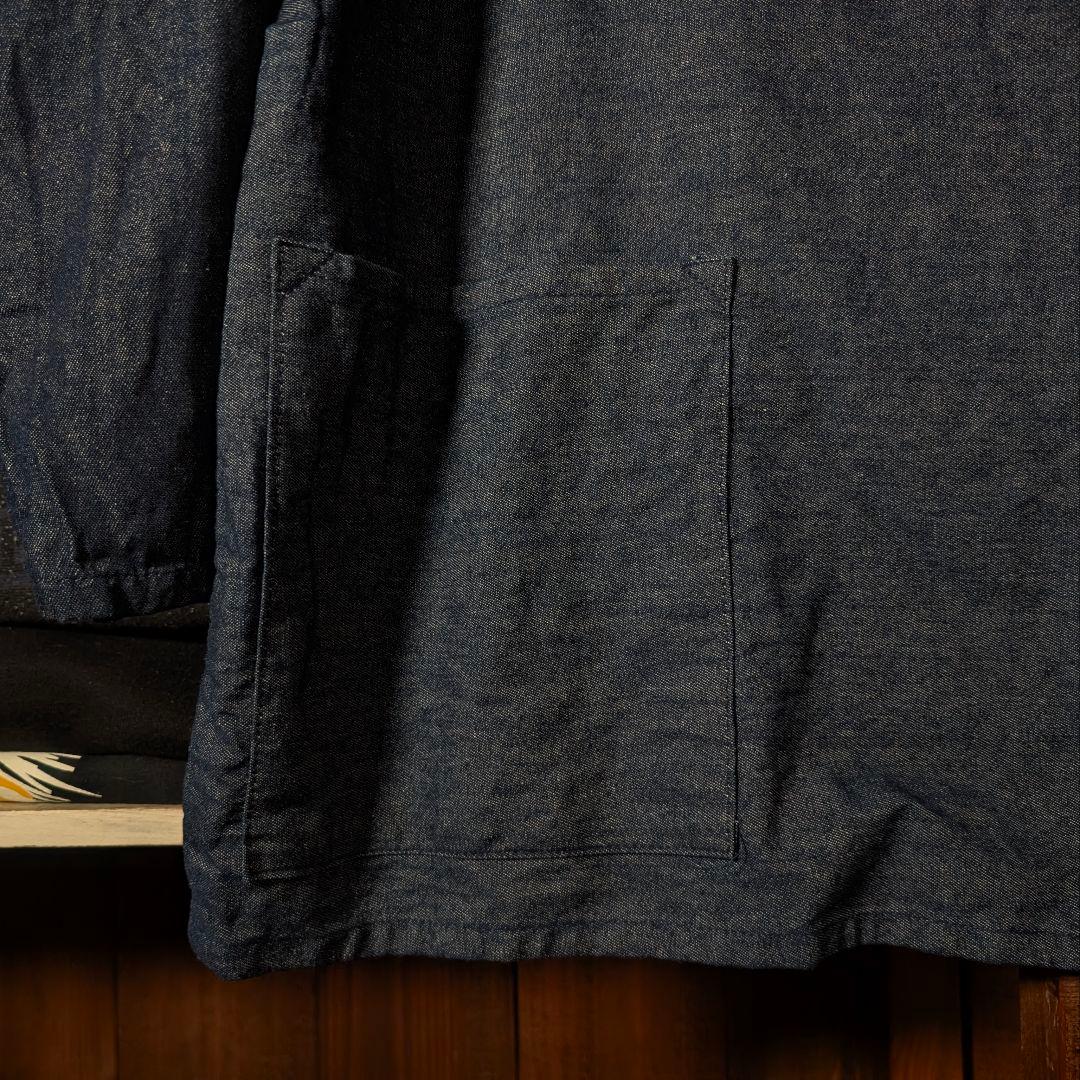 80s　ユーロヴィンテージ　フィッシャーマンスモック　インディゴデニム　ワイド