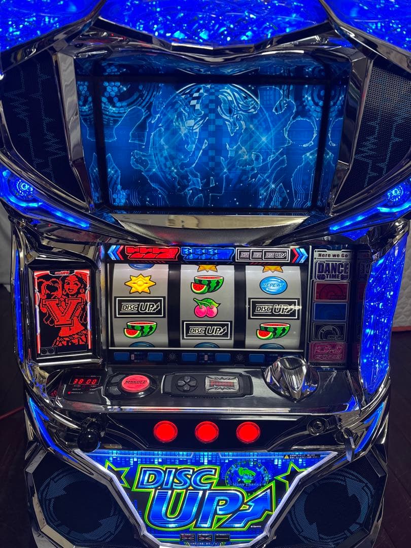 【送料無料】名機！ディスクアップ サミー 青パネル 静音仕様 不要機付