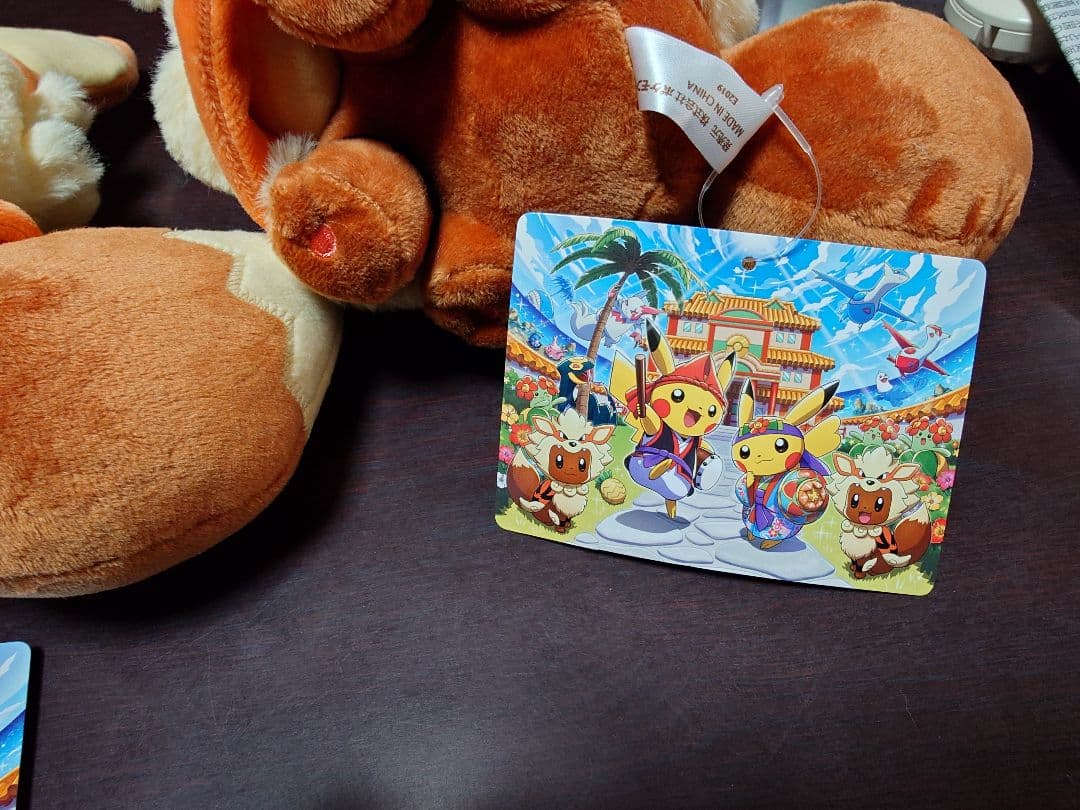 【新品】ポケモンセンター 沖縄限定 ウィンディポンチョイーブイ ぬいぐるみセット