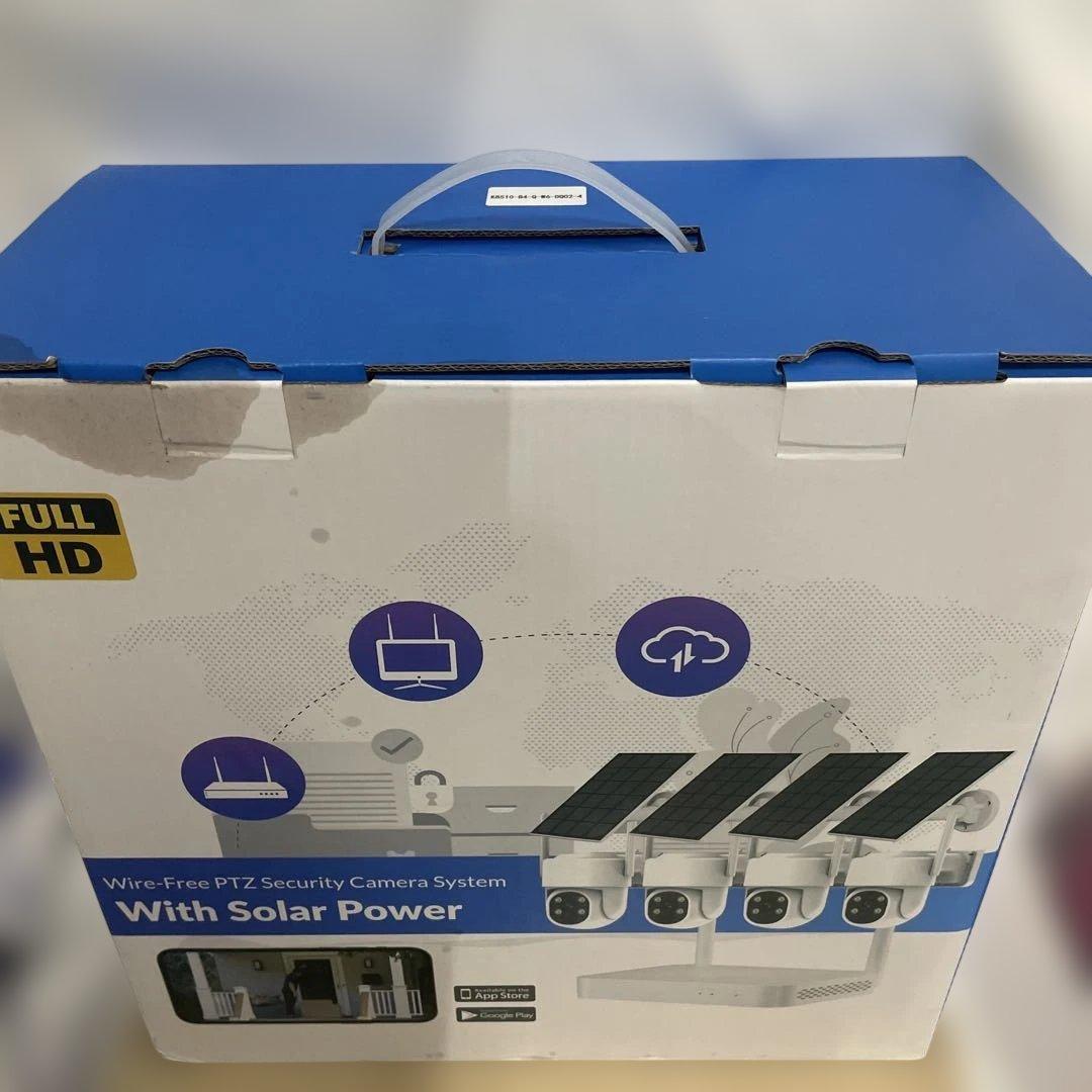 VORGUT 防犯カメラ 屋外 ソーラー 4台セットモニター付き 監視カメラ