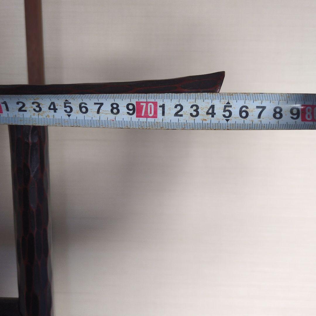 昭和レトロ 折りたたみ衣桁 鎌倉彫 木製 古民具 着物掛け ハンガーラック