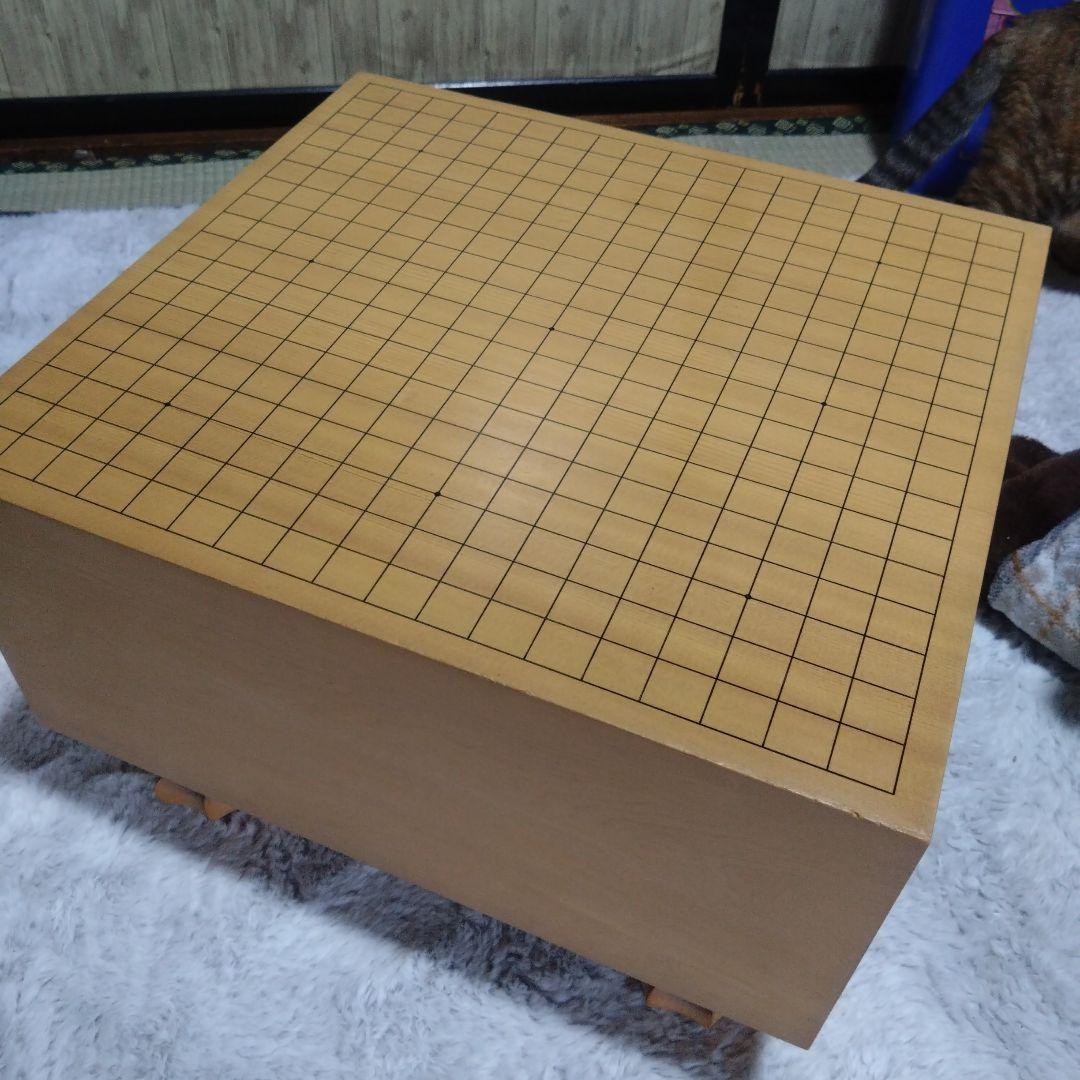 【囲碁】本榧碁盤　7寸　柾目盤