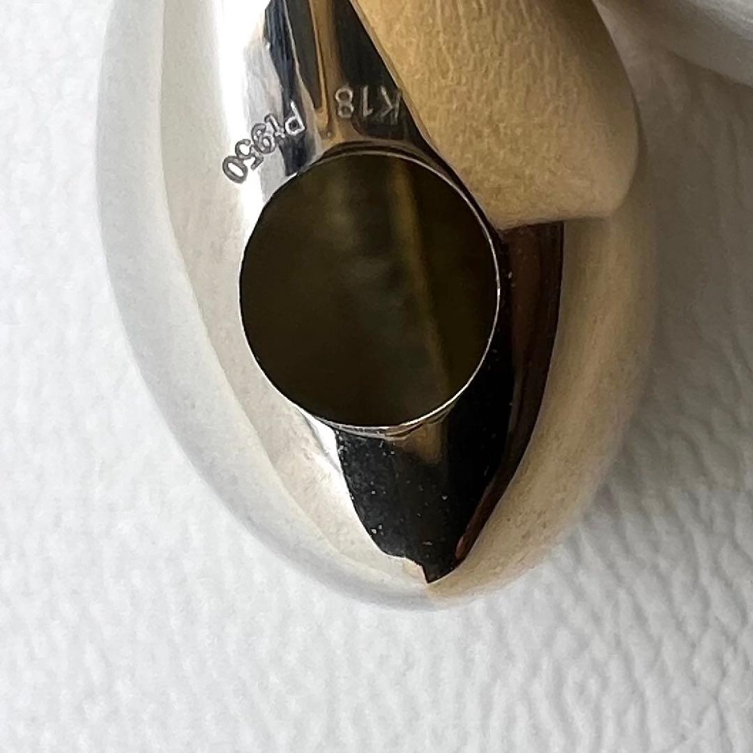 K18 プラチナpt950 ペンダントトップ　中空　15×15㎜　1.85 g