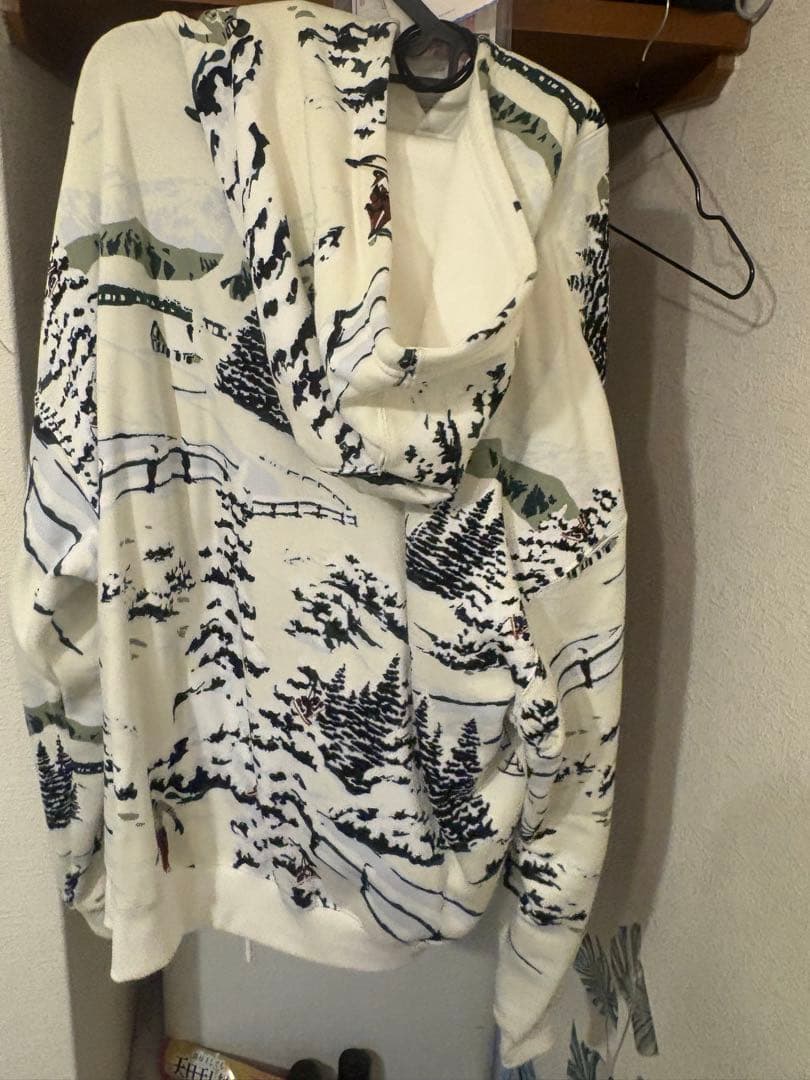 Nike スキー雪景色パーカー XL