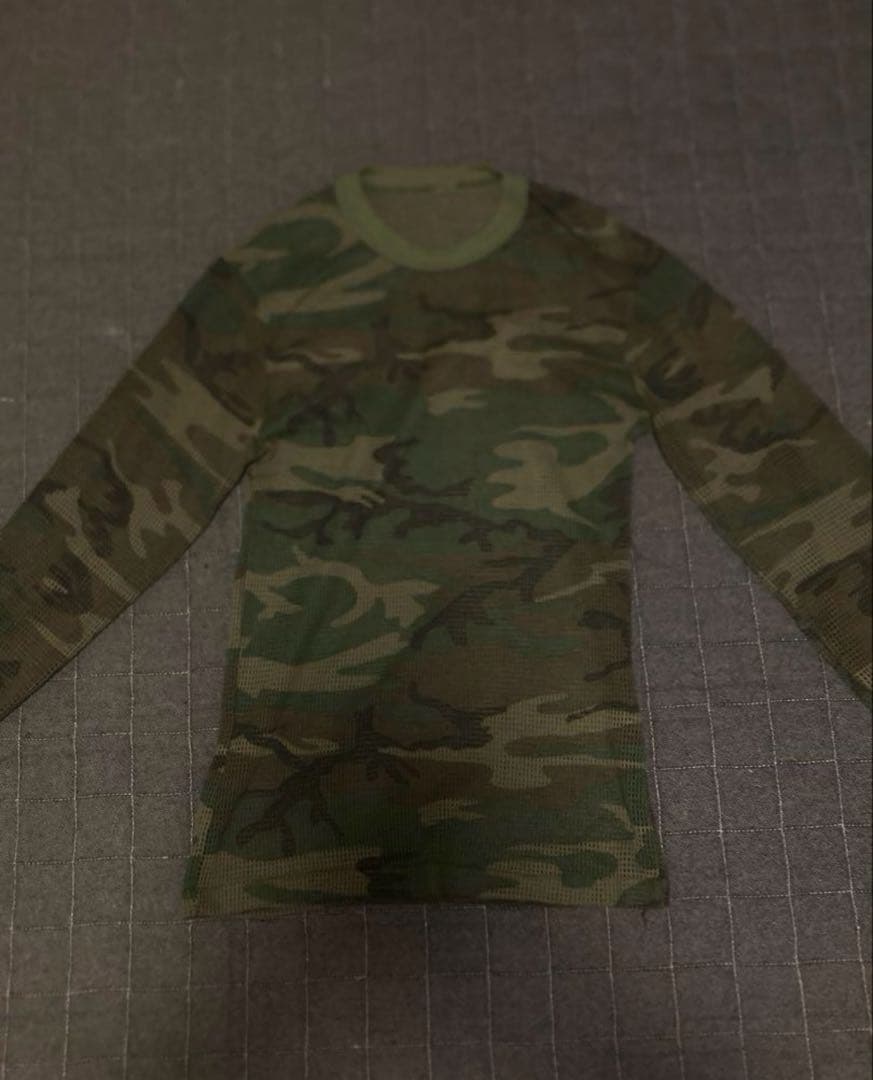 ポーカーズ　迷彩　メッシュ　ロンT