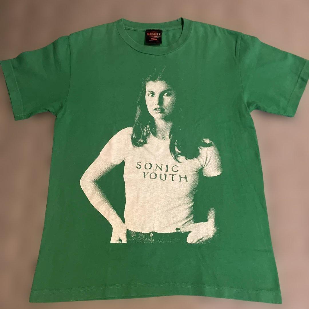 SONIC YOUTH 90's Tシャツ girl print グリーンM