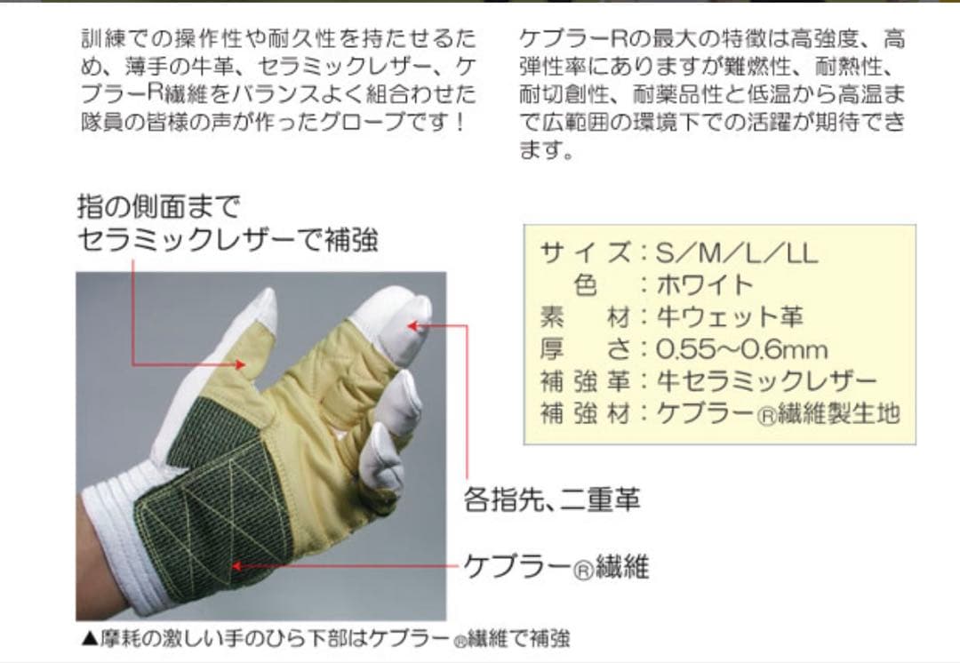 レスキューグローブ　1双2,500円　13双　23,000円