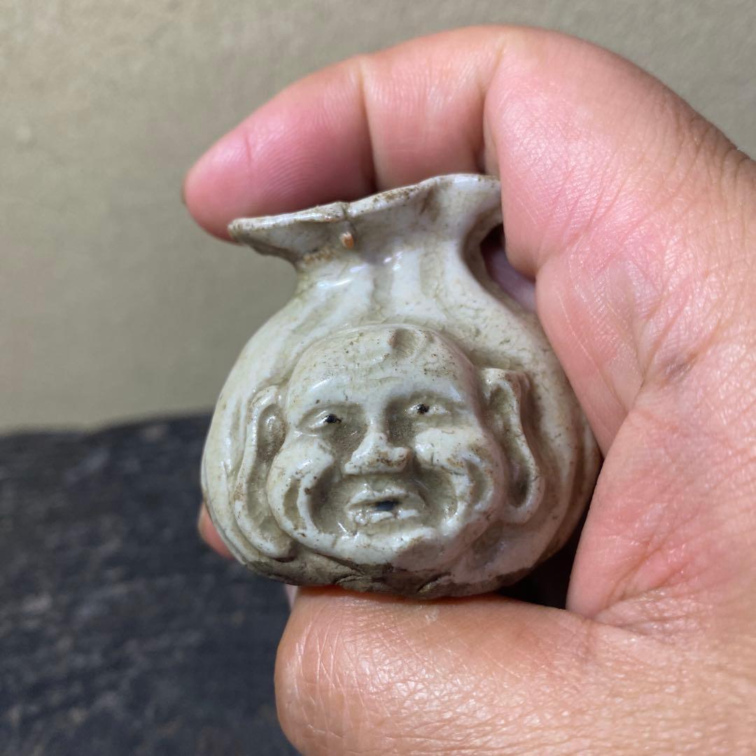 珍品　おふけ焼　大黒天水滴