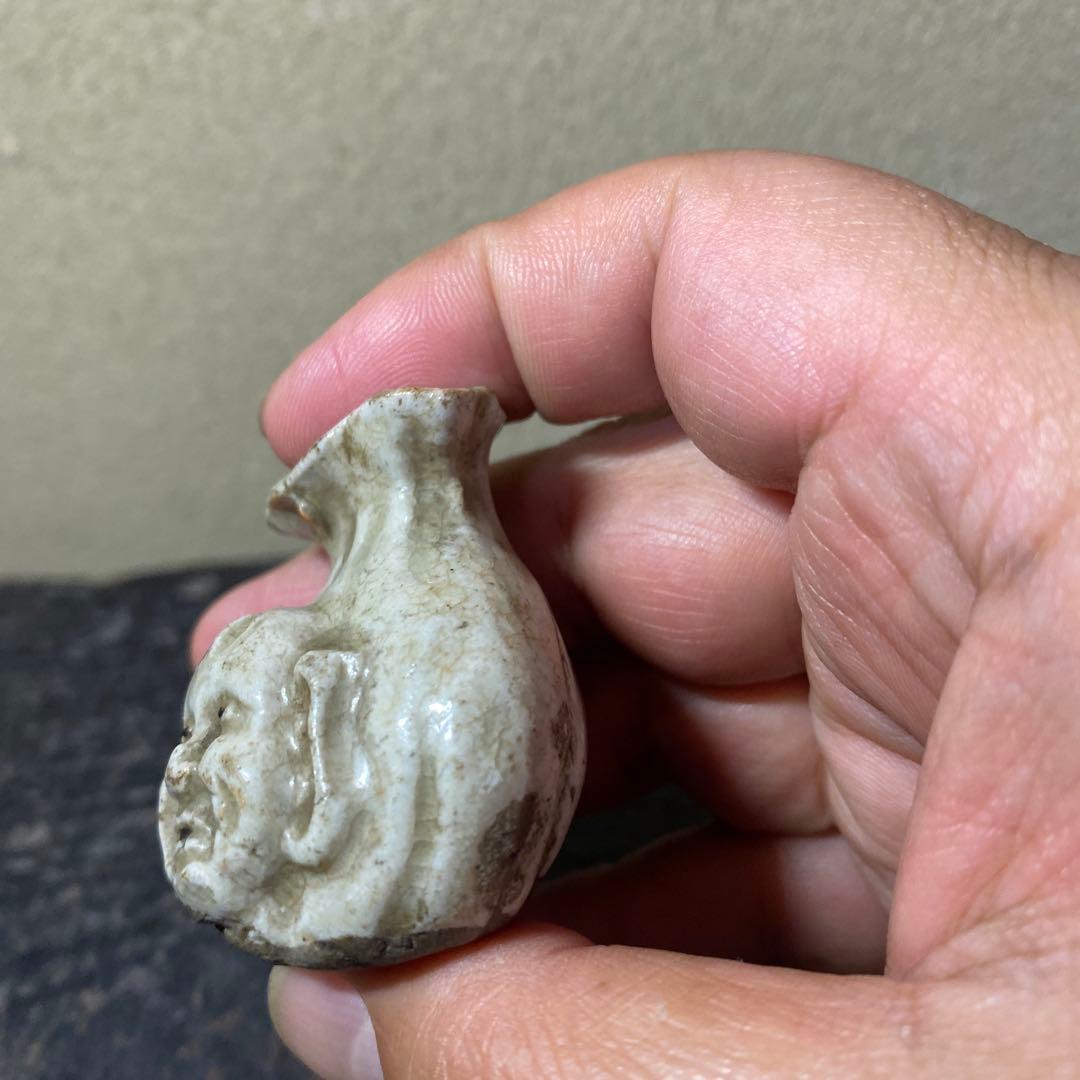 珍品　おふけ焼　大黒天水滴