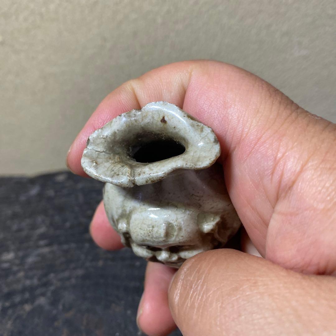 珍品　おふけ焼　大黒天水滴