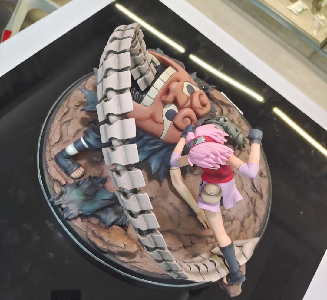 ナルト 春野サクラ VS サソリ ガレージキット ガレキ スタチュー①