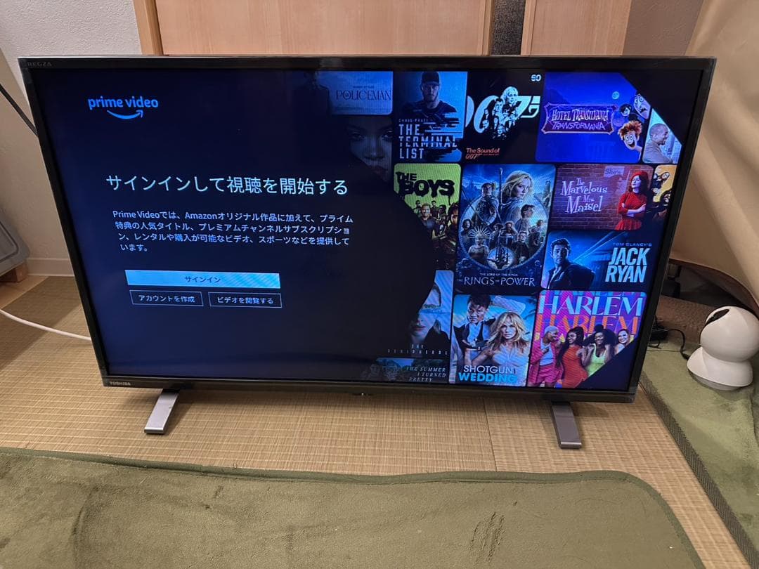 アプリ内蔵極美品　TOSHIBA 東芝 テレビ　32V34　2022年製　32型