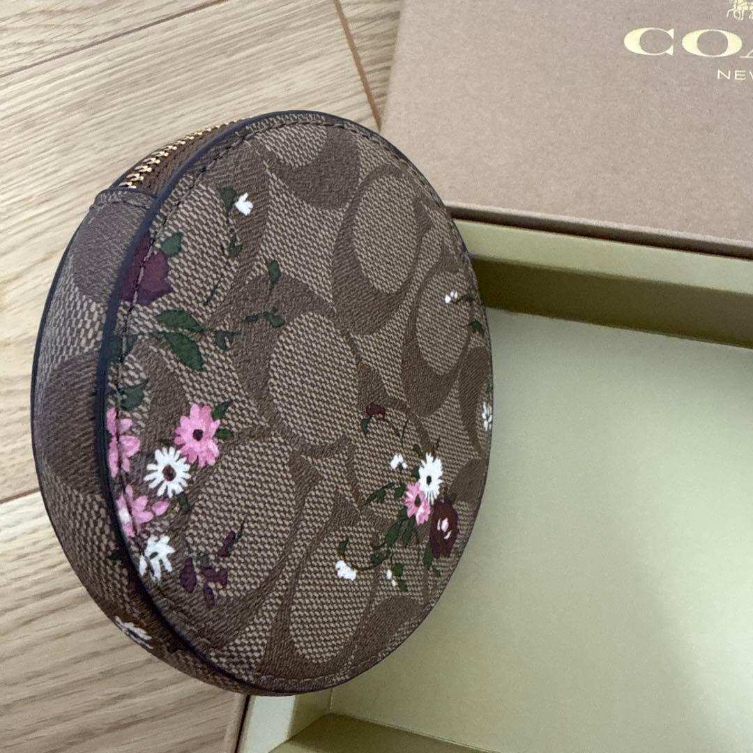 COACH ケース 小銭入れ シグネチャー 丸型　iPodケース　セット