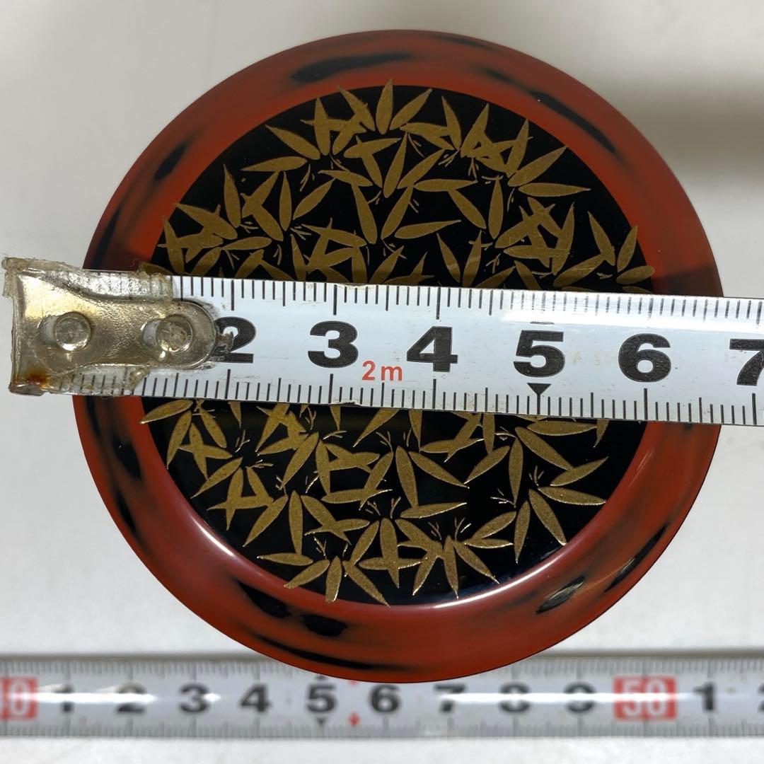 祥雲造　七賢人蒔絵面根来塗　茶器　棗　高さ7cm 東N7-1007☆2F