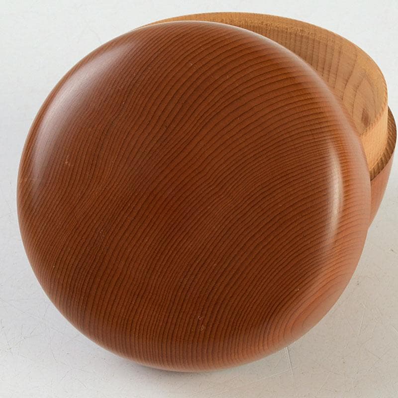 茶道具　天然木　漆塗　大平棗　共箱　V　9335