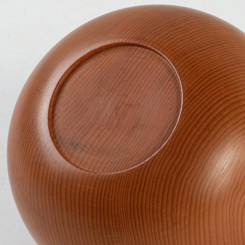 茶道具　天然木　漆塗　大平棗　共箱　V　9335